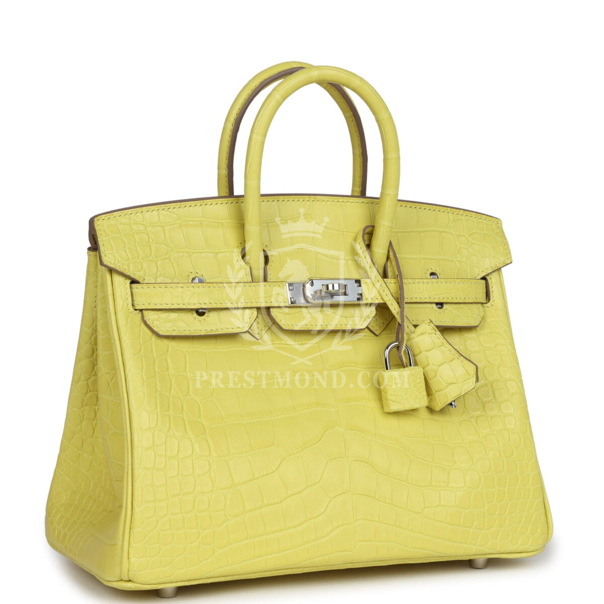 Hermes Birkin 25 Lime Matte Alligator PHW — изображение 2
