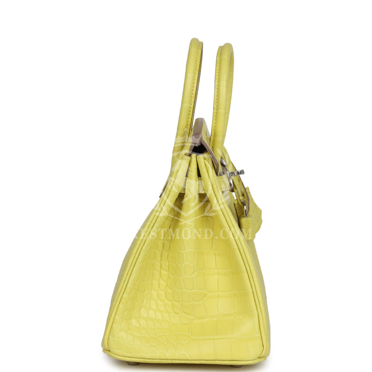 Hermes Birkin 25 Lime Matte Alligator PHW — изображение 3