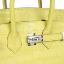 Hermes Birkin 25 Lime Matte Alligator PHW