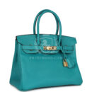 Hermes Special Order (HSS) Birkin 30 Bleu Paon Epsom GHW