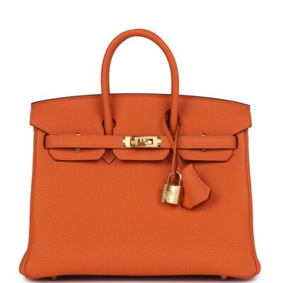 Hermes Birkin 25 Orange Togo GHW
