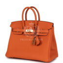 Hermes Birkin 25 Orange Togo GHW