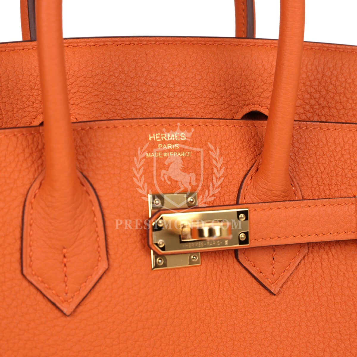 Hermes Birkin 25 Orange Togo GHW — изображение 7