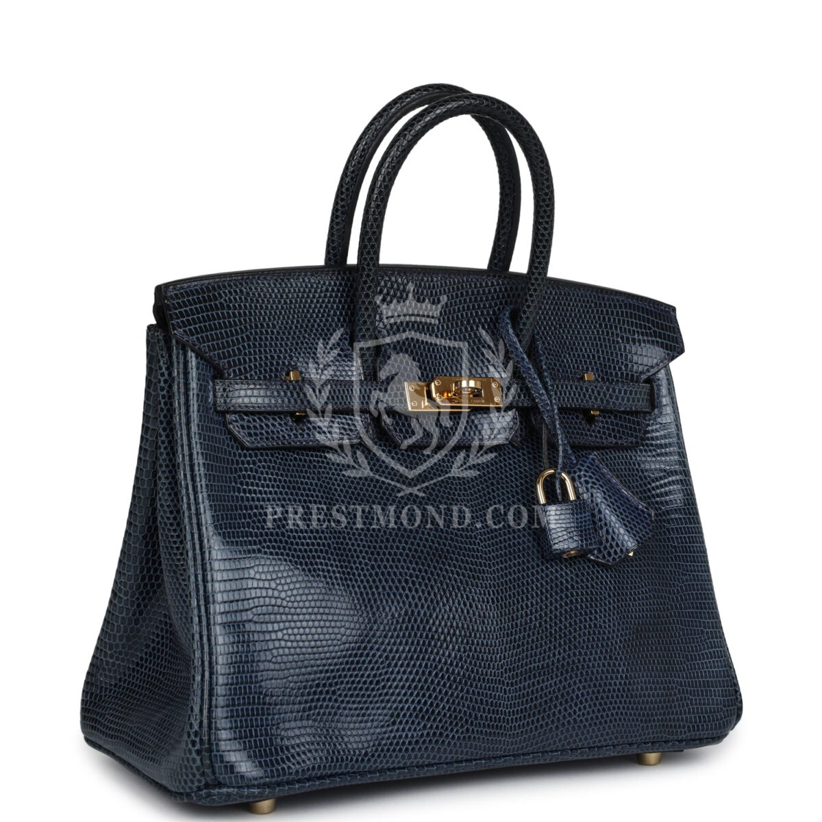 Hermes Birkin 25 Bleu De Malte Varanus Niloticus Lizard GHW — изображение 2