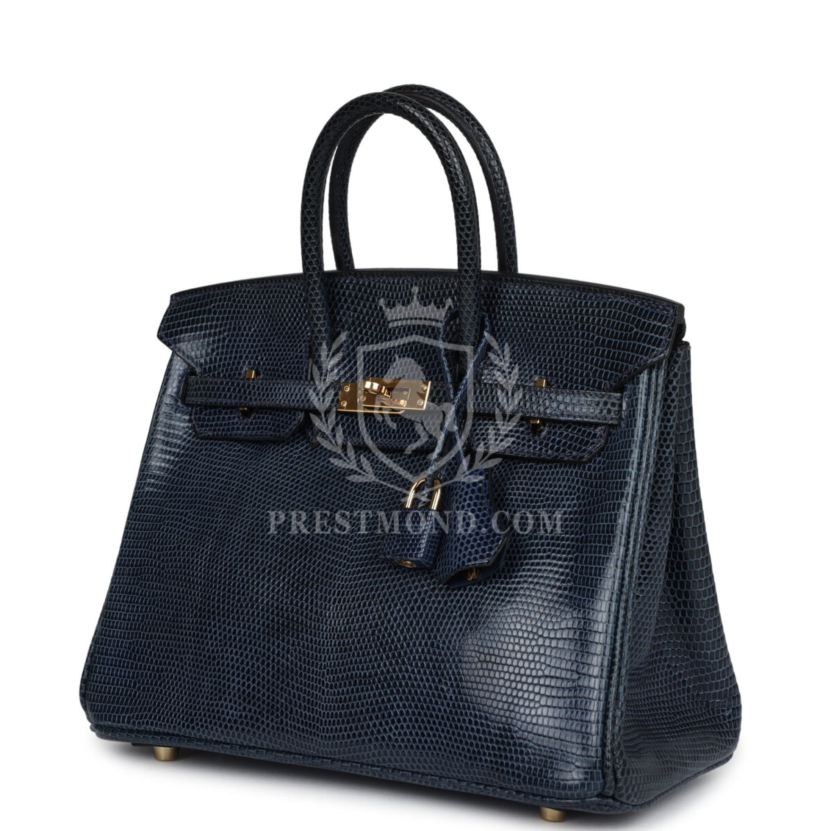 Hermes Birkin 25 Bleu De Malte Varanus Niloticus Lizard GHW — изображение 5