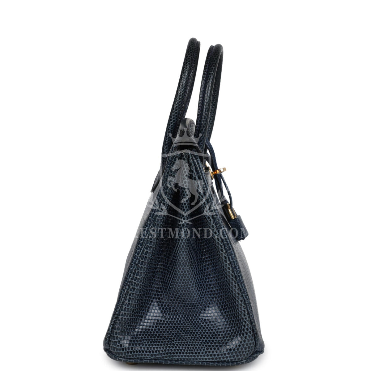 Hermes Birkin 25 Bleu De Malte Varanus Niloticus Lizard GHW — изображение 3