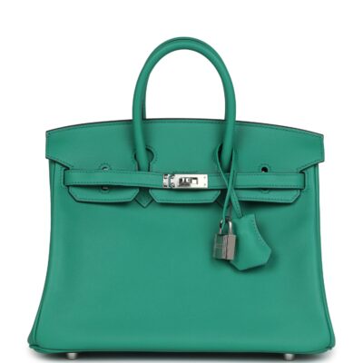 Hermes Birkin 25 Vert Vertigo Verso Swift PHW