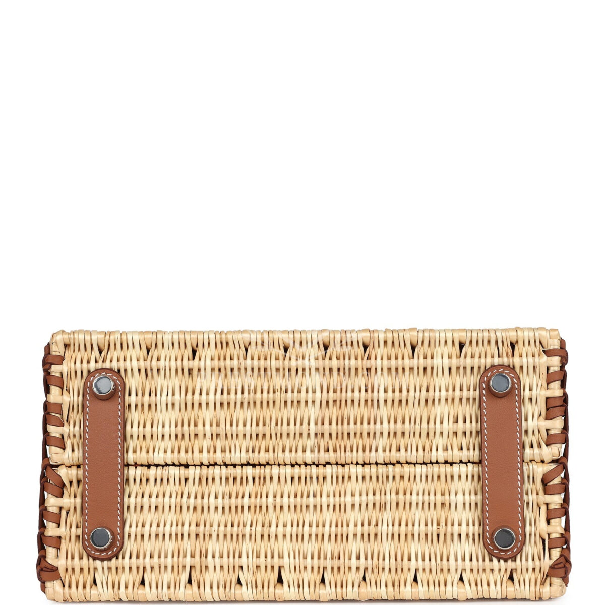 Hermes Picnic Birkin 25 Gold Swift and Stripe Wicker PHW — изображение 6