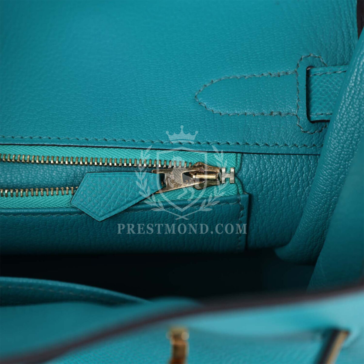 Hermes Birkin 30 Bleu Paon Epsom GHW — изображение 9