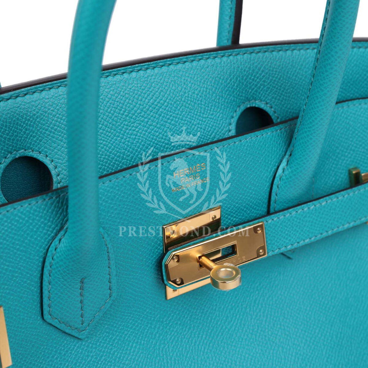 Hermes Birkin 30 Bleu Paon Epsom GHW — изображение 7