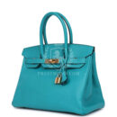 Hermes Birkin 30 Bleu Paon Epsom GHW