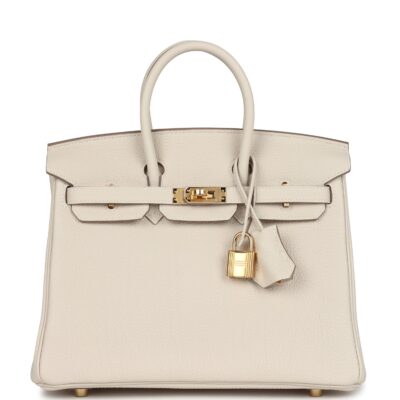 Hermes Birkin 25 Craie Togo GHW