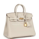 Hermes Birkin 25 Craie Togo GHW