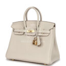 Hermes Birkin 25 Craie Togo GHW