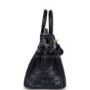 Hermes Birkin 25 Bleu Indigo Matte Alligator GHW