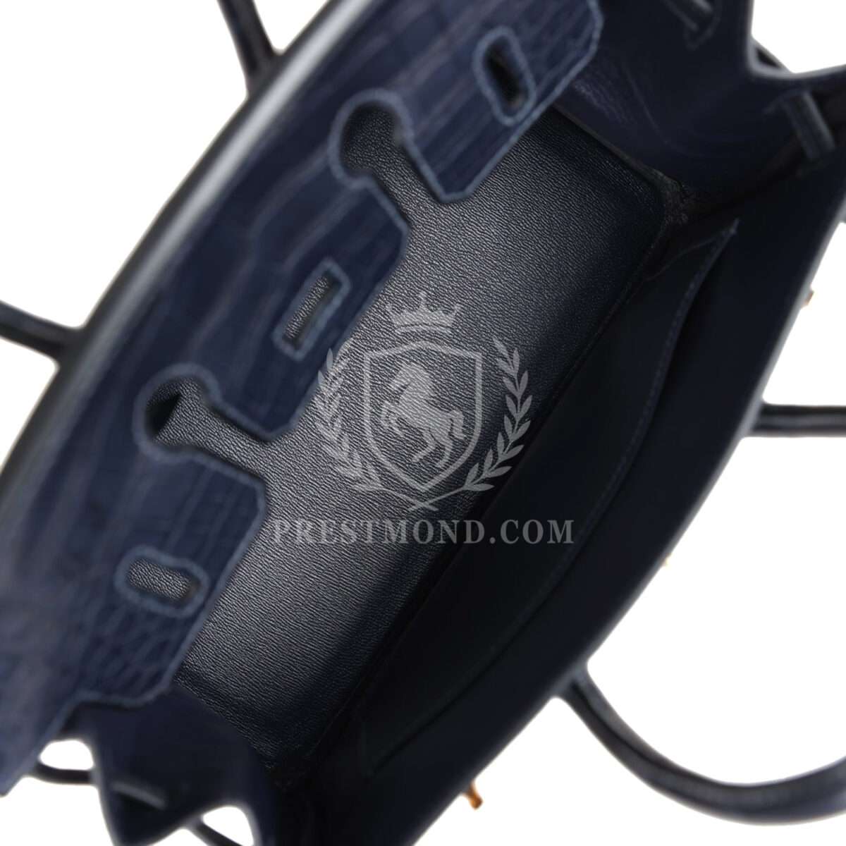 Hermes Birkin 25 Bleu Indigo Matte Alligator GHW — изображение 7