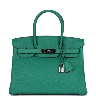 Hermes Birkin 30 Vert Vertigo Verso Clemence PHW