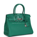 Hermes Birkin 30 Vert Vertigo Verso Clemence PHW