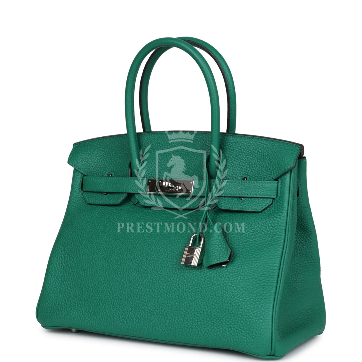 Hermes Birkin 30 Vert Vertigo Verso Clemence PHW — изображение 5