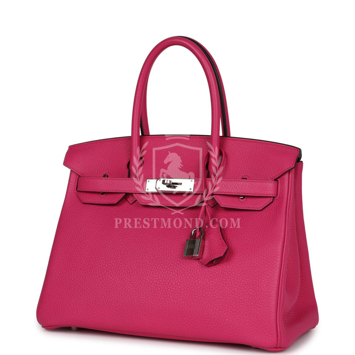 Hermes Birkin 30 Rose Shocking Clemence PHW — изображение 5