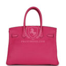 Hermes Birkin 30 Rose Shocking Clemence PHW