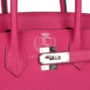 Hermes Birkin 30 Rose Shocking Clemence PHW