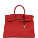 Hermes Birkin 35 Rouge Tomate Togo GHW