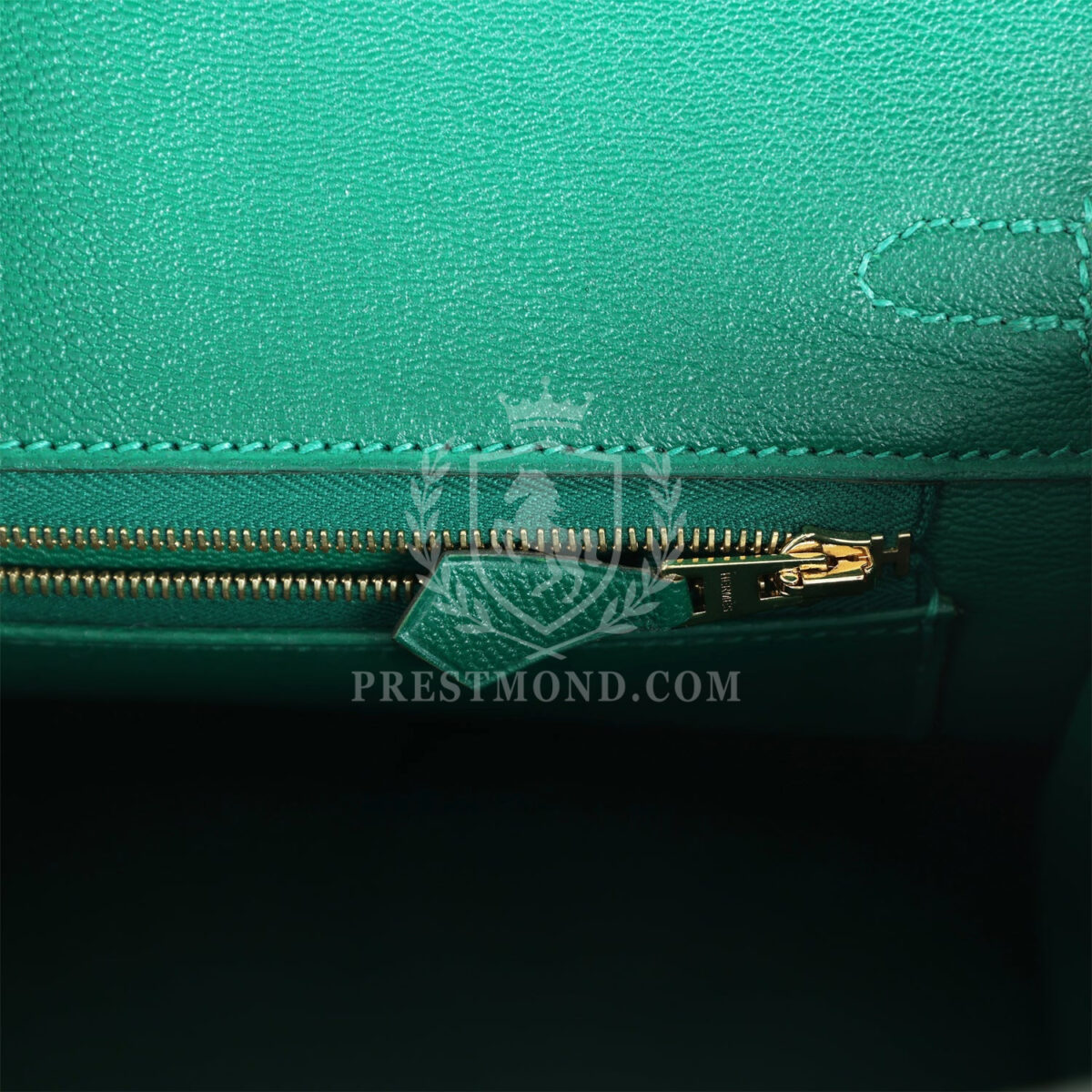 Hermes Birkin 25 Emerald Shiny Porosus Crocodile GHW — изображение 9