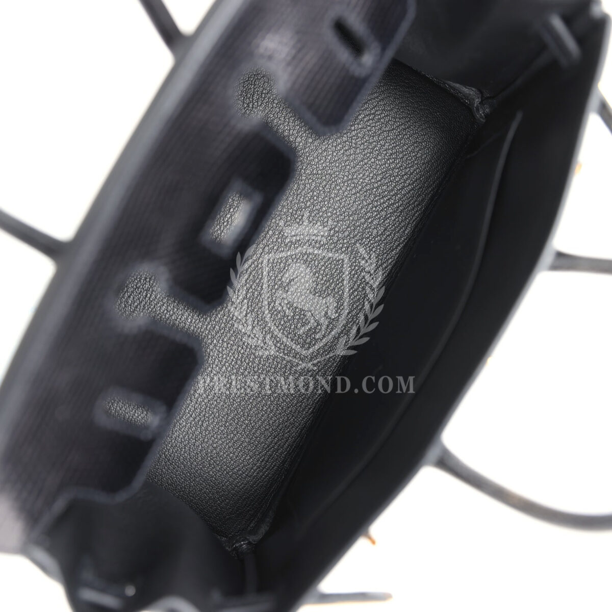 Hermes Birkin 25 Black Shiny Varanus Niloticus Lizard GHW — изображение 8