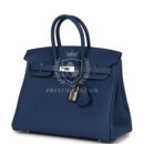 Hermes Birkin 25 Deep Bleu Verso Togo PHW