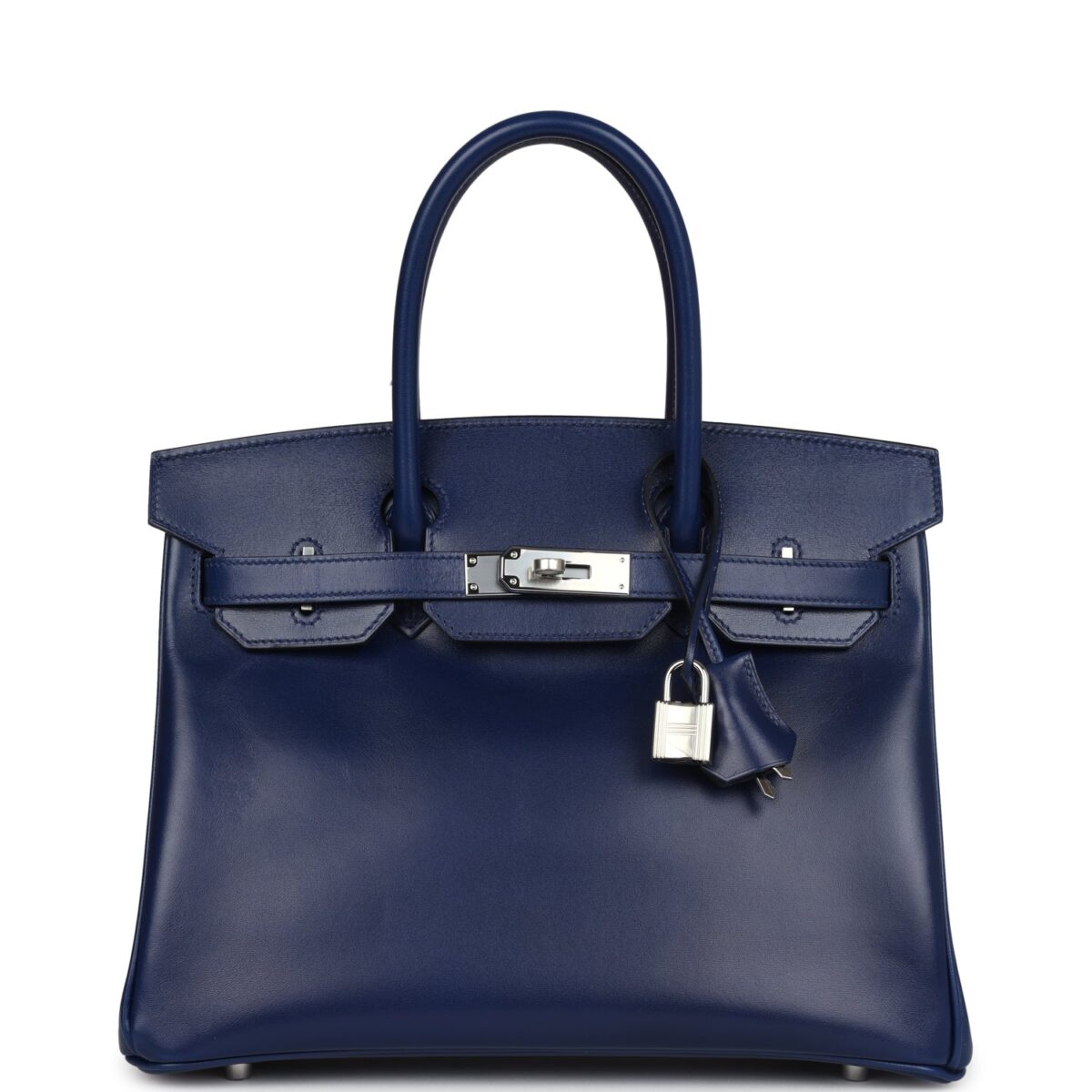 Hermes Birkin 30 Bleu Saphir Box PHW