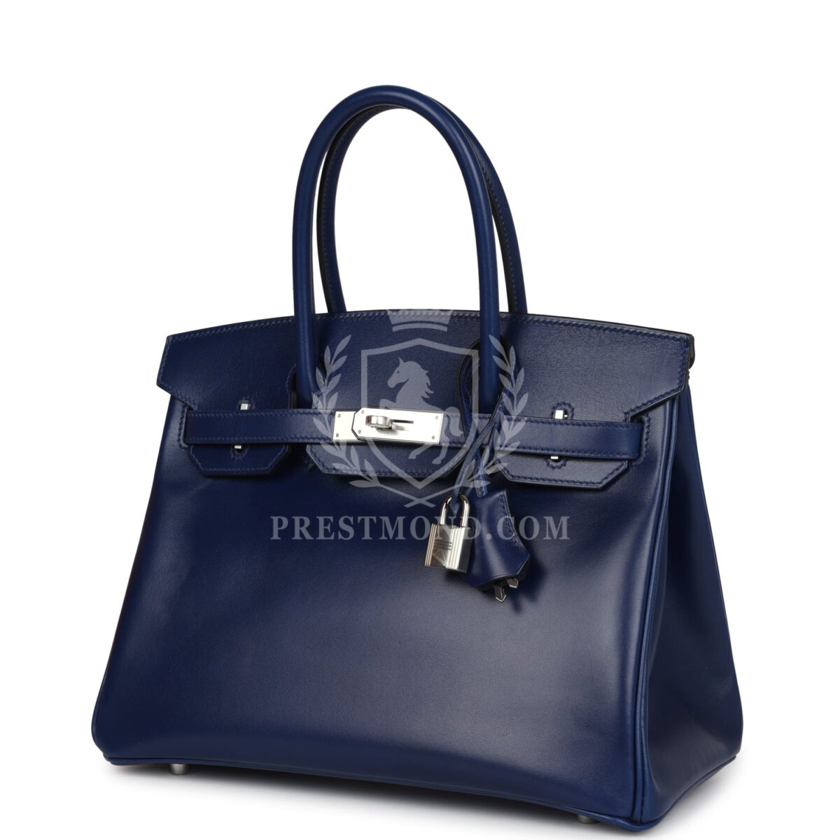 Hermes Birkin 30 Bleu Saphir Box PHW — изображение 5
