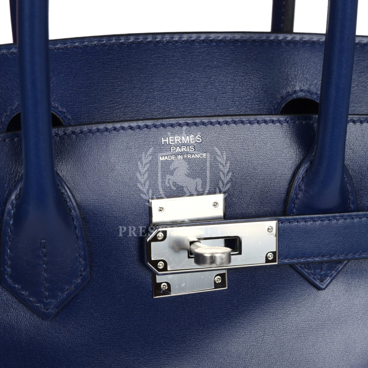 Hermes Birkin 30 Bleu Saphir Box PHW — изображение 7