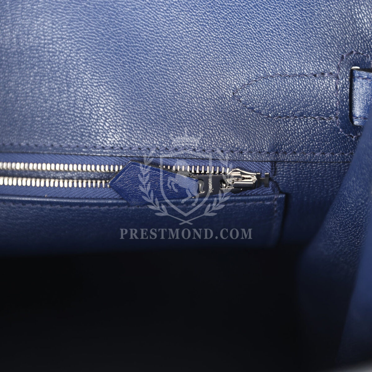 Hermes Birkin 30 Bleu Saphir Box PHW — изображение 9