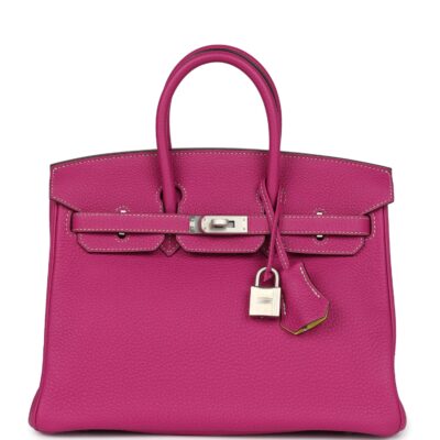 Hermes Special Order (HSS) Birkin 25 Rose Poupre Verso Togo Brushed PHW
