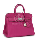 Hermes Special Order (HSS) Birkin 25 Rose Poupre Verso Togo Brushed PHW