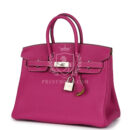 Hermes Special Order (HSS) Birkin 25 Rose Poupre Verso Togo Brushed PHW