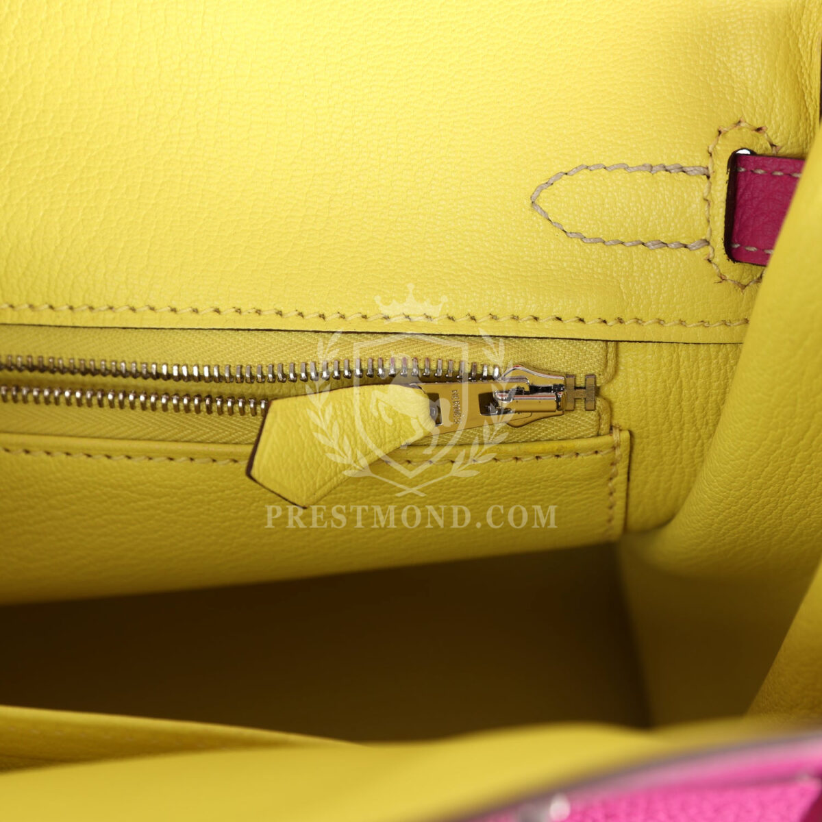 Hermes Special Order (HSS) Birkin 25 Rose Poupre Verso Togo Brushed PHW — изображение 9