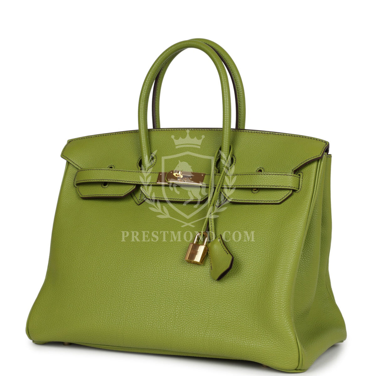 Hermes Birkin 35 Vert Anis Verso Togo GHW — изображение 5