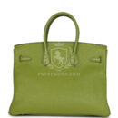 Hermes Birkin 35 Vert Anis Verso Togo GHW