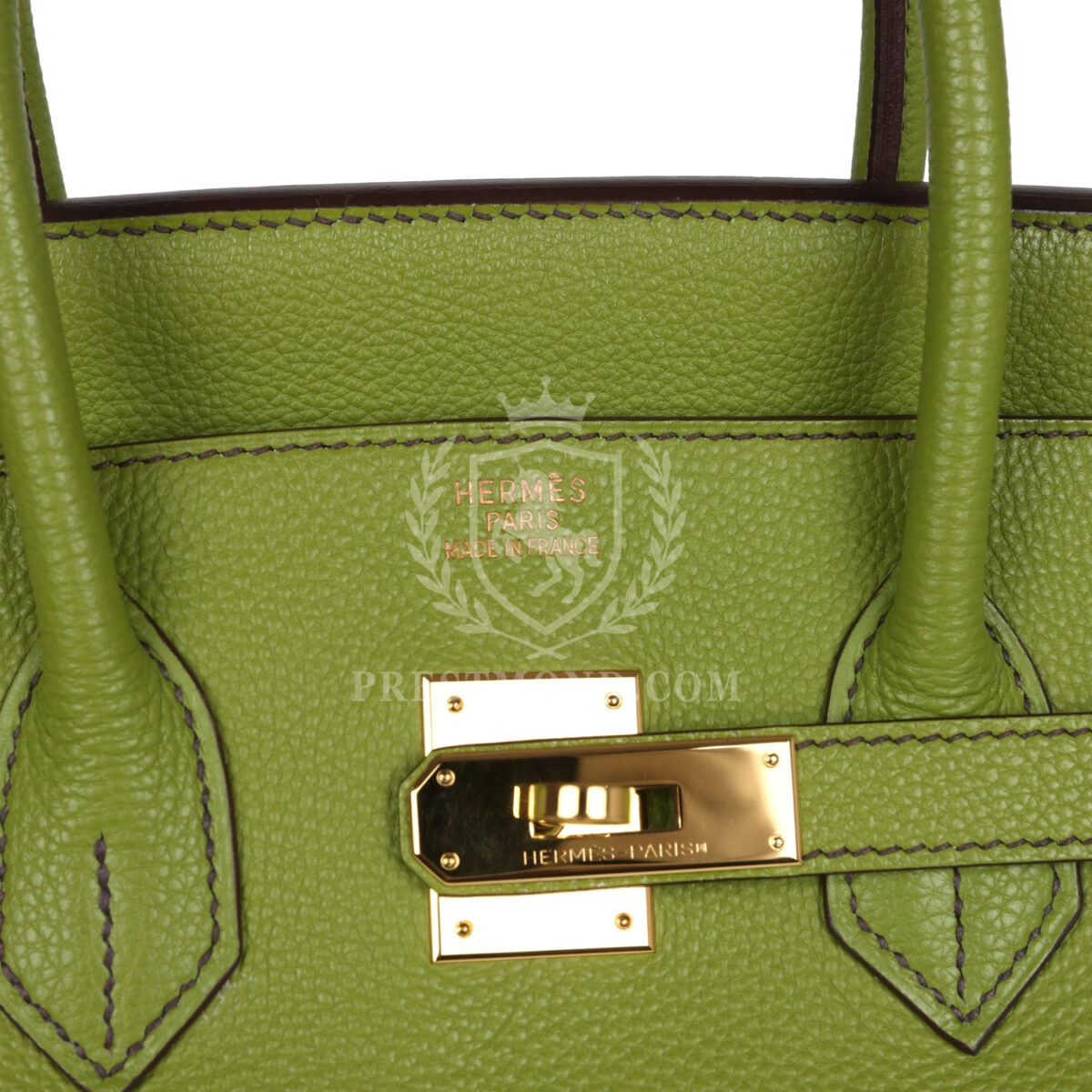 Hermes Birkin 35 Vert Anis Verso Togo GHW — изображение 7