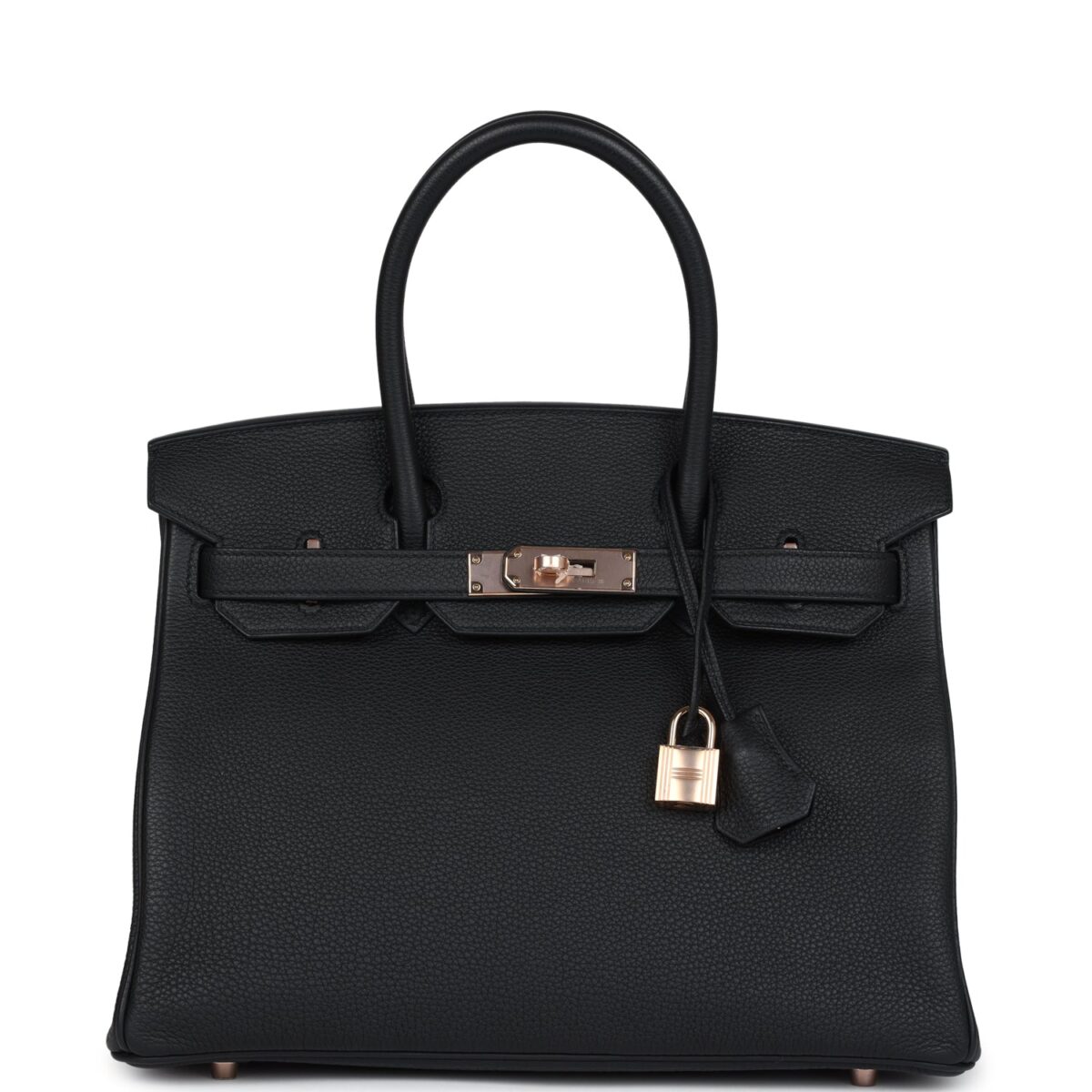 Hermes Birkin 30 Black Togo Rose GHW