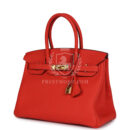 Hermes Birkin 30 Capucine Togo GHW