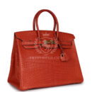 Hermes Birkin 35 Sanguine Matte Alligator GHW