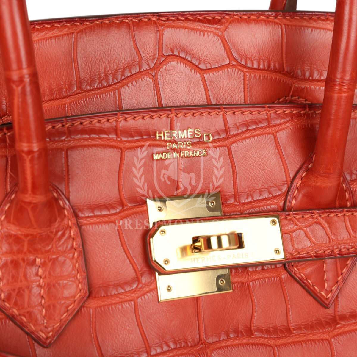 Hermes Birkin 35 Sanguine Matte Alligator GHW — изображение 7