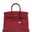 Hermes Birkin 35 Rouge Grenat Togo PHW