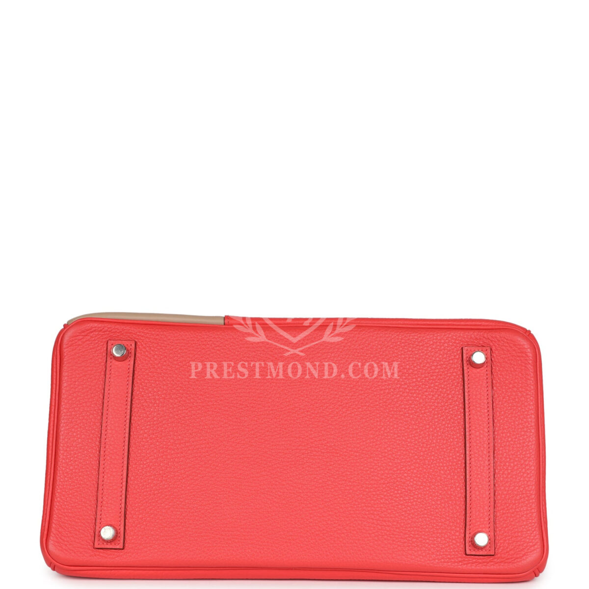 Hermes Birkin 30 Cascade Rose Jaipur, Etoupe and Argile Swift and Clemence Brushed PHW — изображение 6