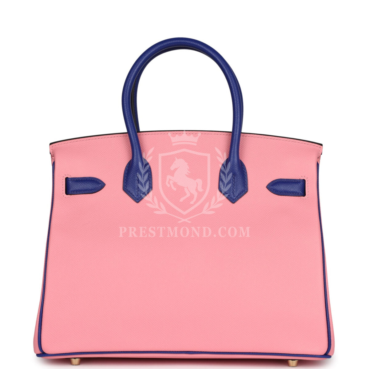 Hermes Special Order (HSS) Birkin 30 Rose Confetti and Bleu Electric Epsom Brushed GHW — изображение 4