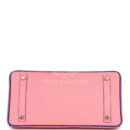 Hermes Special Order (HSS) Birkin 30 Rose Confetti and Bleu Electric Epsom Brushed GHW