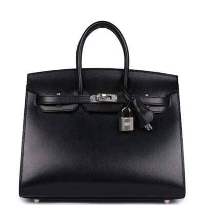 Hermes Birkin Sellier 25 Black Box PHW